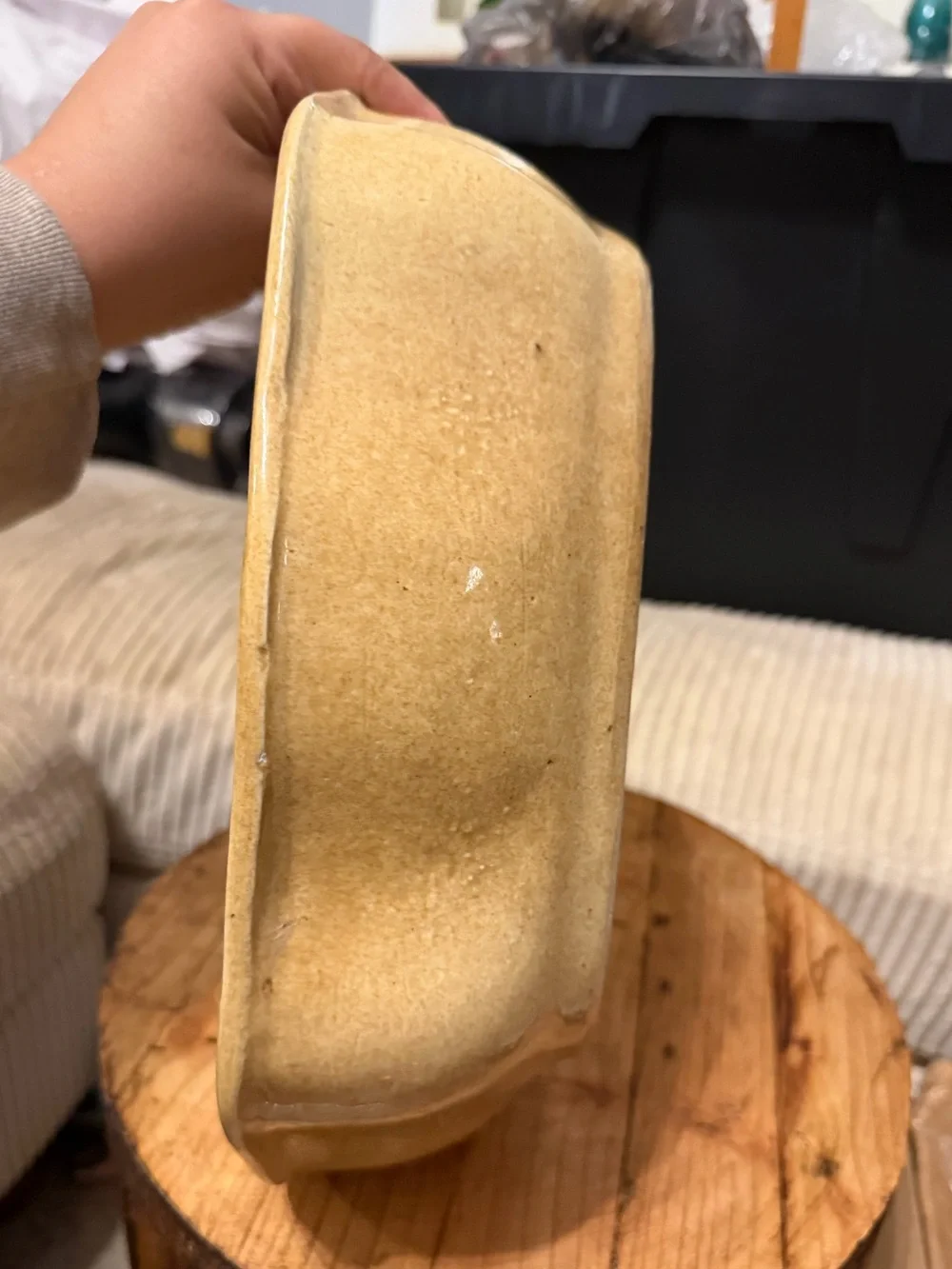 Wavy Vintage Pottery Bowl